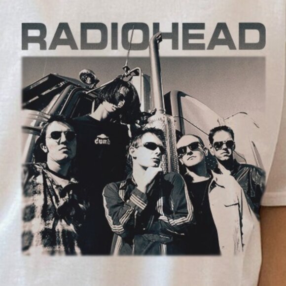 Radiohead 90s Band Fan T-Shirt Rock Music Graphic Concert Tee 79 - Picture 2 of 6